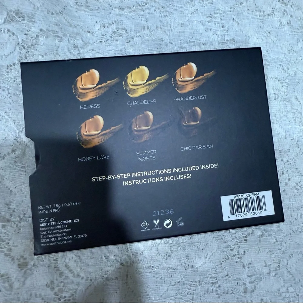Aesthetica Black Skincare Box with Modern Design